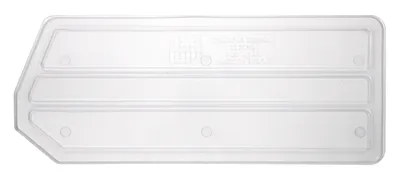 Quantum DUS241CL Clear Bin Divider, Pack of 6