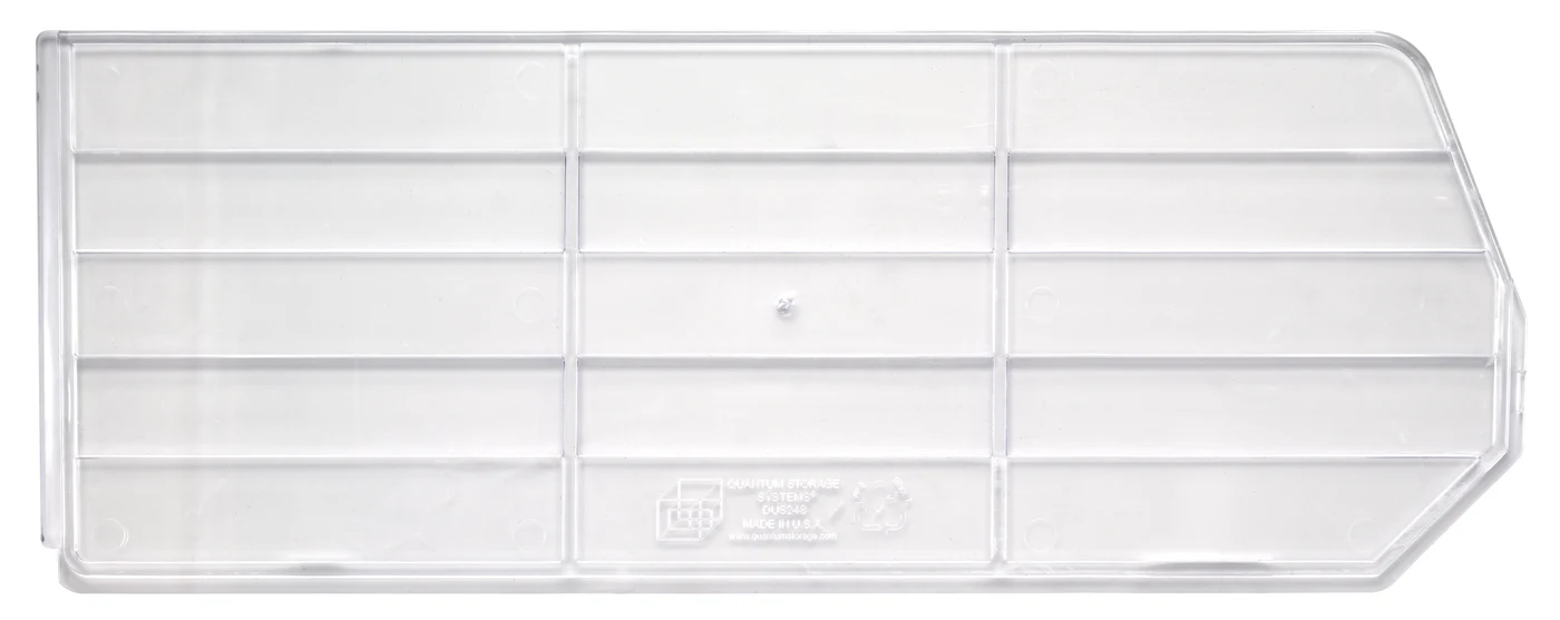 Quantum DUS248CL Clear Bin Divider, Pack of 6