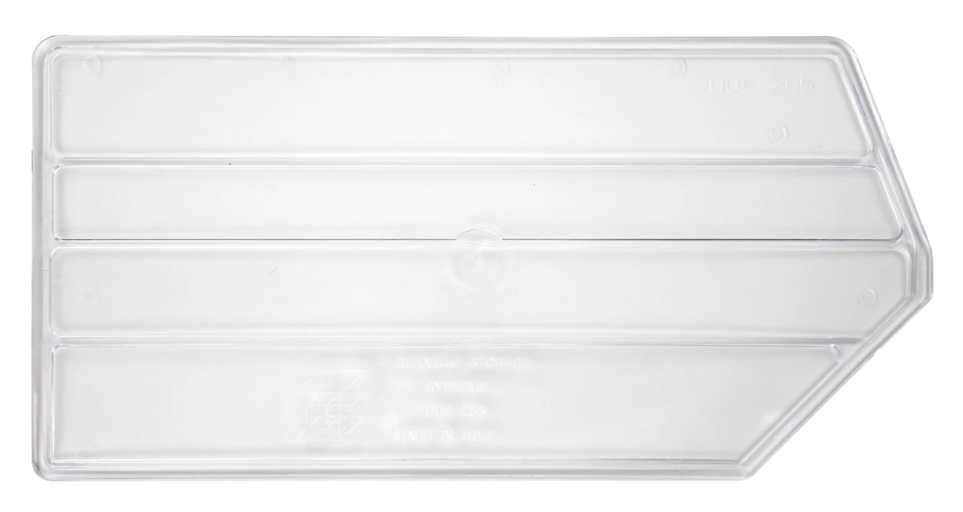 Quantum DUS255CL Clear Bin Divider, Pack of 6