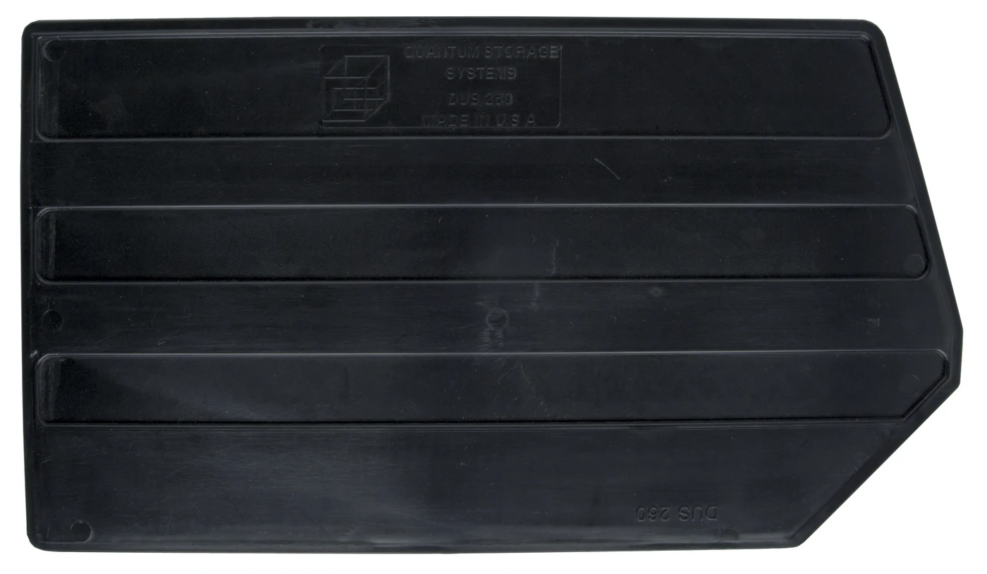 Quantum DUS260CO Conductive Bin Divider, Black, Pack of 6