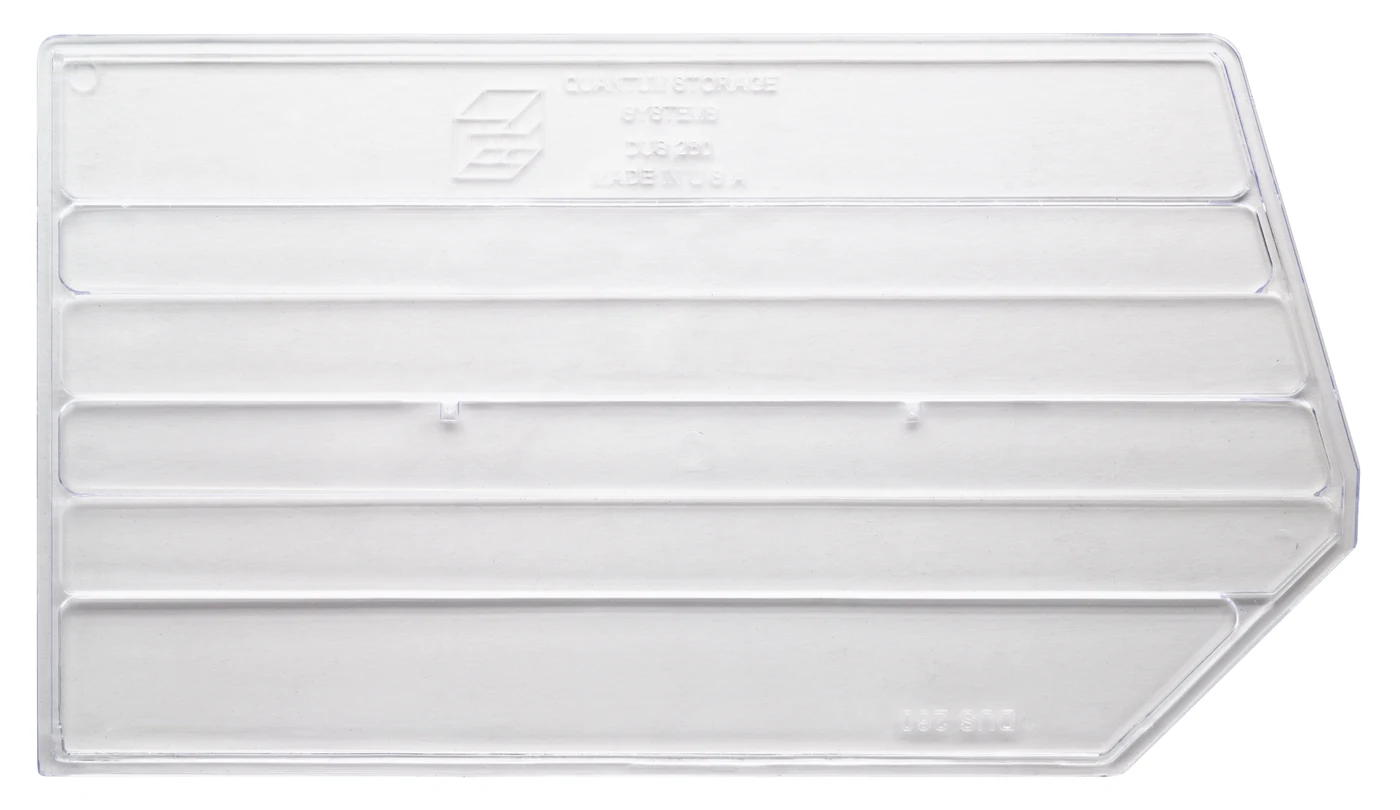 Quantum DUS260CL Clear Bin Divider, Pack of 6