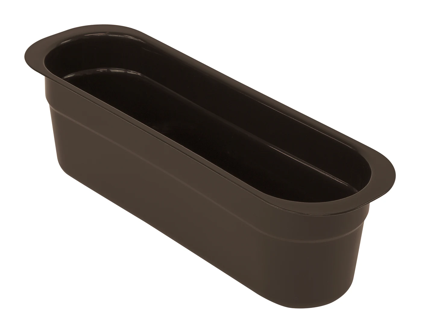 Quantum FSB-1544BNCS Bussing Tub Cutlery Box, 4-7/16"W x 14-3/16"L x 4-1/8"H, Brown, Case of 12