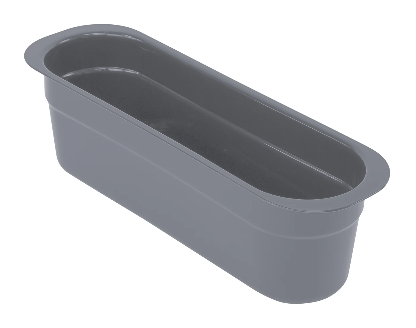 Quantum FSB-1544GY Bussing Tub Cutlery Box, 4-7/16"W x 14-3/16"L x 4-1/8"H, Gray