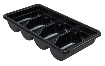 Quantum FSB-20113BK Bussing Tub, 11-3/8"W x 20-7/16"L x 3-3/4"H, Black