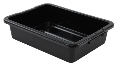 Quantum FSB-20155RBKCS Bussing Tub, 15"W x 20"L x 5"H, Black, Case of 12