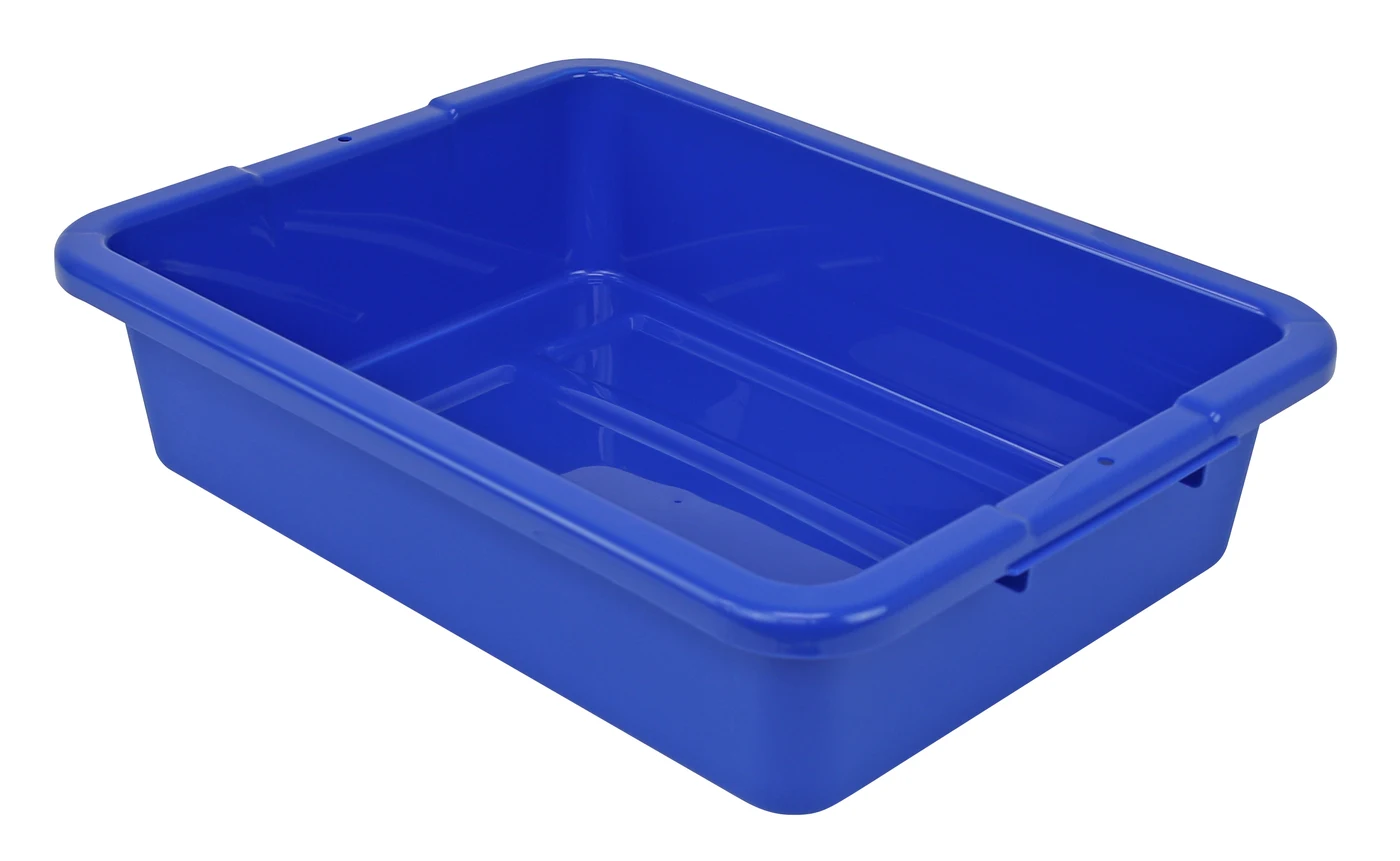 Quantum FSB-20155RBL Bussing Tub, 15"W x 20"L x 5"H, Blue