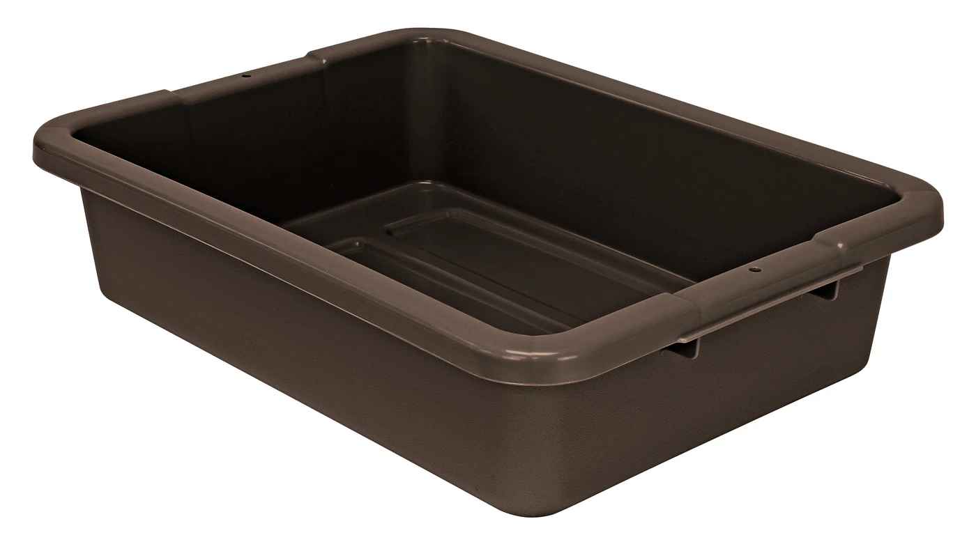 Quantum FSB-20155RBNNB Bussing Tub, 15"W x 20"L x 5"H, Brown