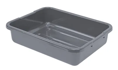 Quantum FSB-21155RGY Bussing Tub, 15"W x 21"L x 5"H, Gray