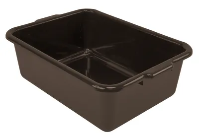 Quantum FSB-21157BNCS Bussing Tub, 15"W x 21"L x 7"H, Brown, Case of 12