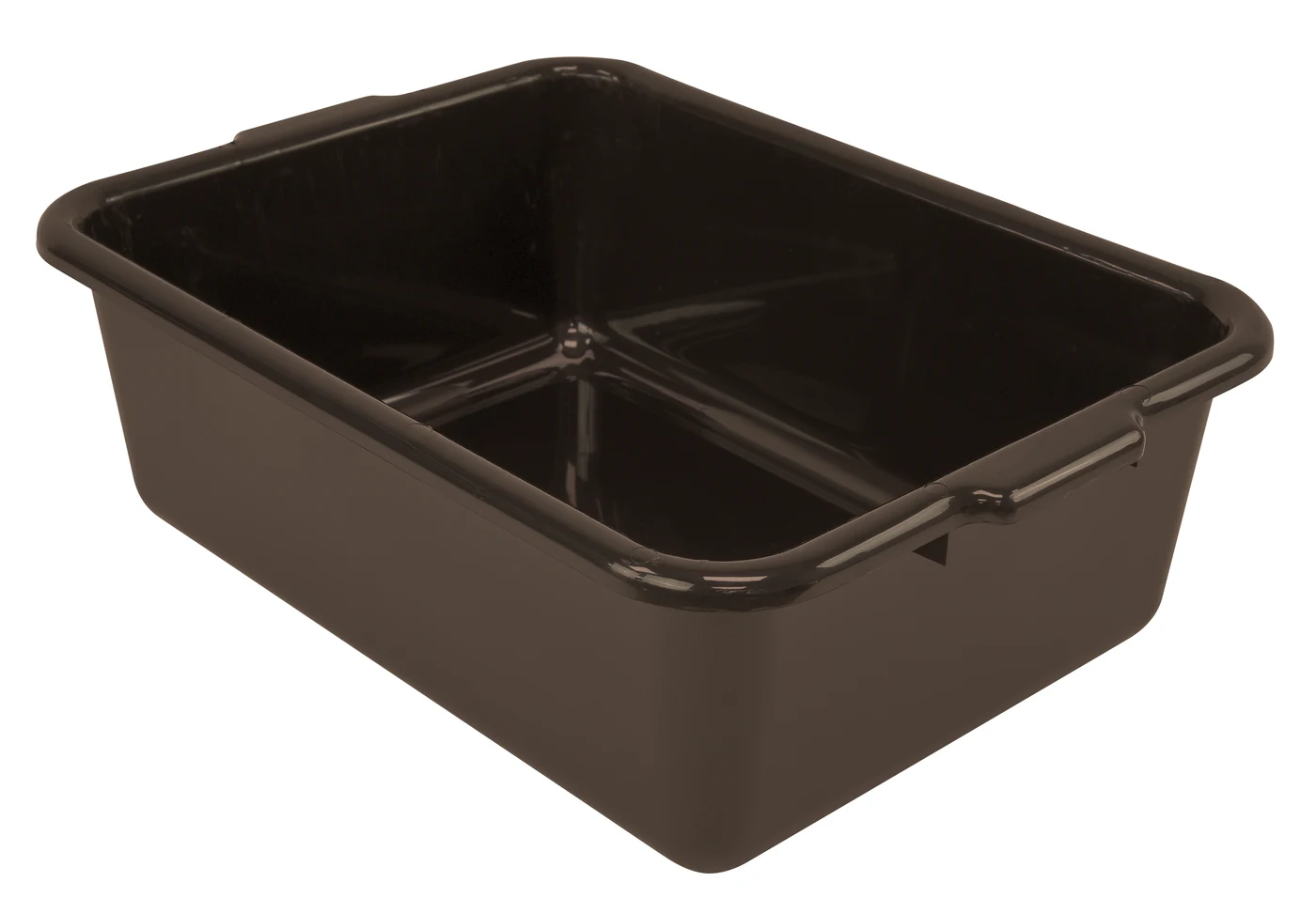 Quantum FSB-21157BNCS Bussing Tub, 15"W x 21"L x 7"H, Brown, Case of 12