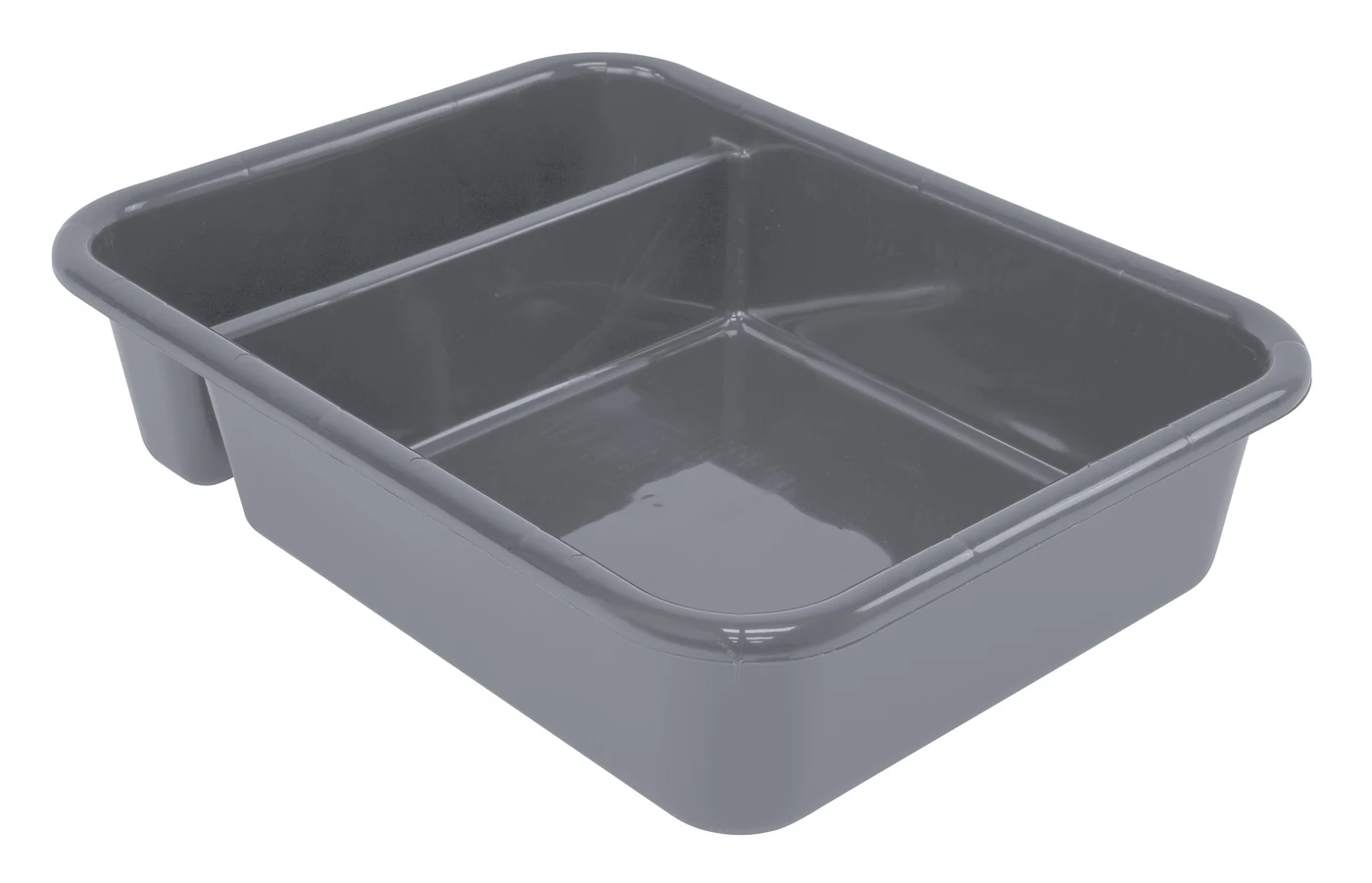 Quantum FSB-21165GYCS Bussing Tub, 15"W x 20"L x 5"H, Gray, Case of 12