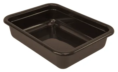 Quantum FSB-22175BNCS Bussing Tub, 17"W x 22"L x 5"H, Brown, Case of 12