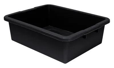 Quantum FSB-22177RBKNB Bussing Tub, 17"W x 21-1/2"L x 7"H, Black