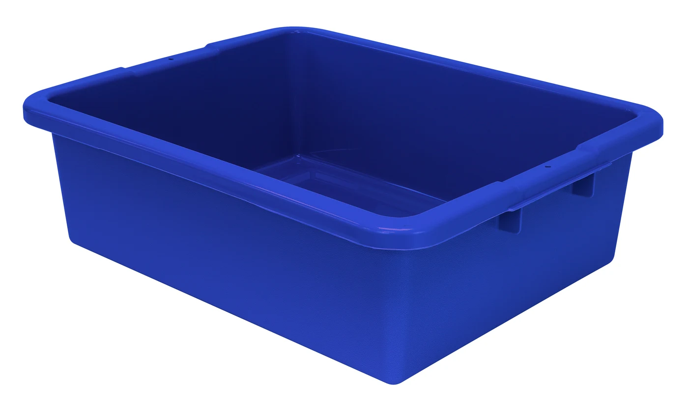 Quantum FSB-22177RBLNB Bussing Tub, 17"W x 21-1/2"L x 7"H, Blue