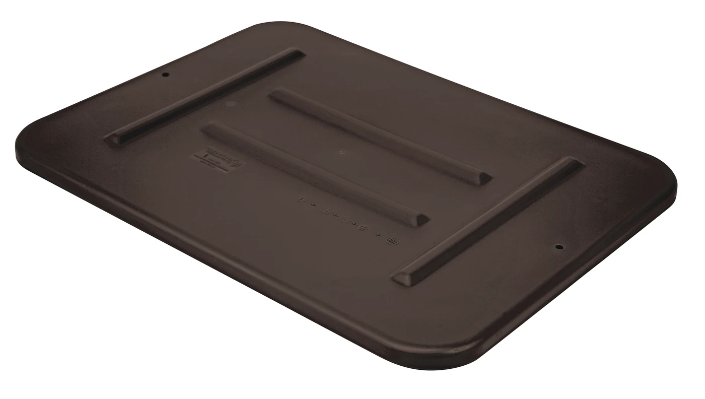 Quantum FSB-L2216BRCS Bussing Tub Lid, 16-1/2"W x 22"L, Brown, Case of 12