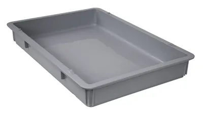 Quantum FSB-PT26183GY Pizza Dough Box, 18"L x 25-5/8"W x 3-3/8"H, Gray