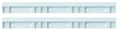 Quantum HNS006 Hang-n-Stack Bin Rail, White, Pack of 2