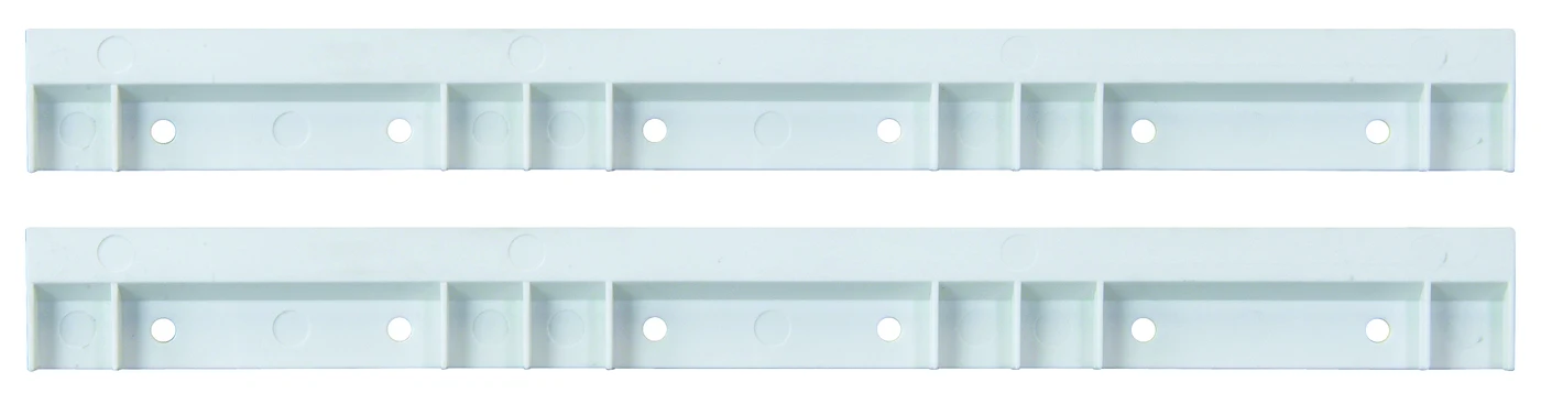 Quantum HNS006 Hang-n-Stack Bin Rail, White, Pack of 2