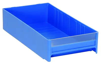 Quantum IDR203BL Interlocking Cabinet Drawer, 11"L x 5-5/8"W x 2-1/2"H, Blue