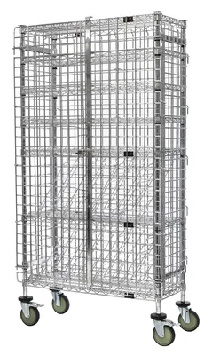 Quantum M2460W46DR Green Polymer Drying Rack Unit, 60"W x 24"D x 69"H, 1200 lb capacity, Green/Polymer