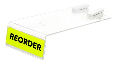 Quantum KBI-HB2757-10 Kanban Indicator Lid, 2-3/4"W x 7"D x 1-1/2"H, Clear, Pack of 10