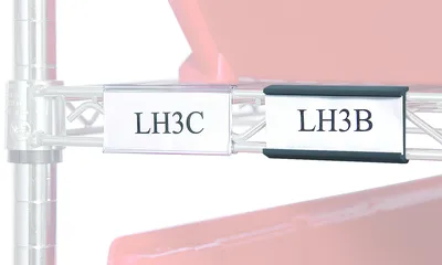 Quantum LH51C Label Holder, Clear — in use