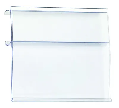 Quantum LHE3X5C Angled Label Holder, Clear, Pack of 12