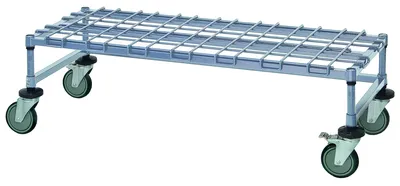 Quantum M18486DGY Wire Dunnage Platform Rack, 48"W x 18"D x 12"H, 1200 lb capacity, Gray