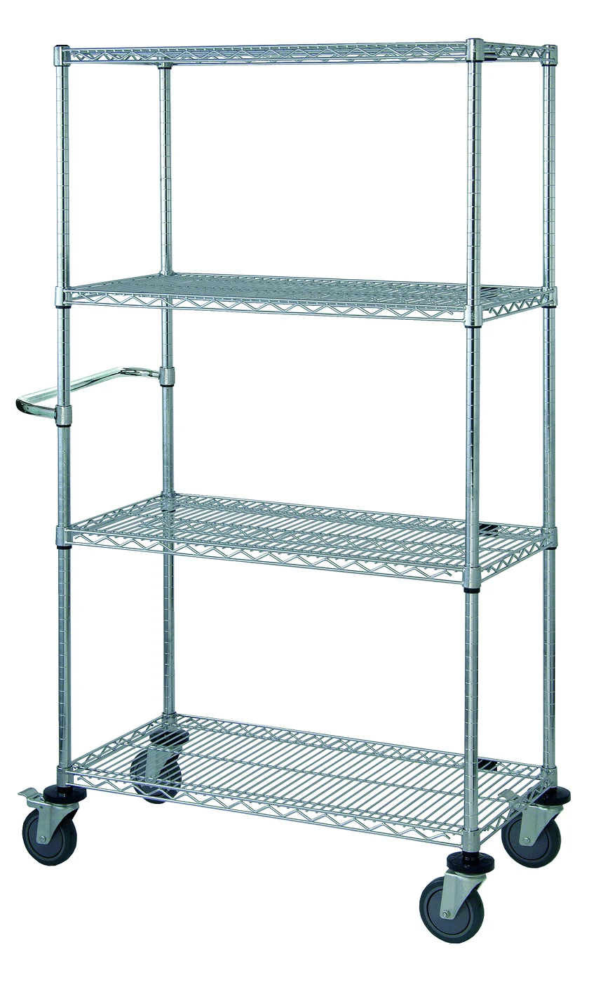 Quantum M2448C46-PH Mobile Cart, 48"W x 24"D x 69"H, 1200 lb capacity, Chrome
