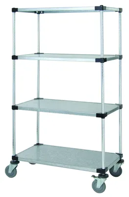 Quantum M1824SS47 Mobile Cart, 24"W x 18"D x 80"H, 1200 lb capacity, Stainless