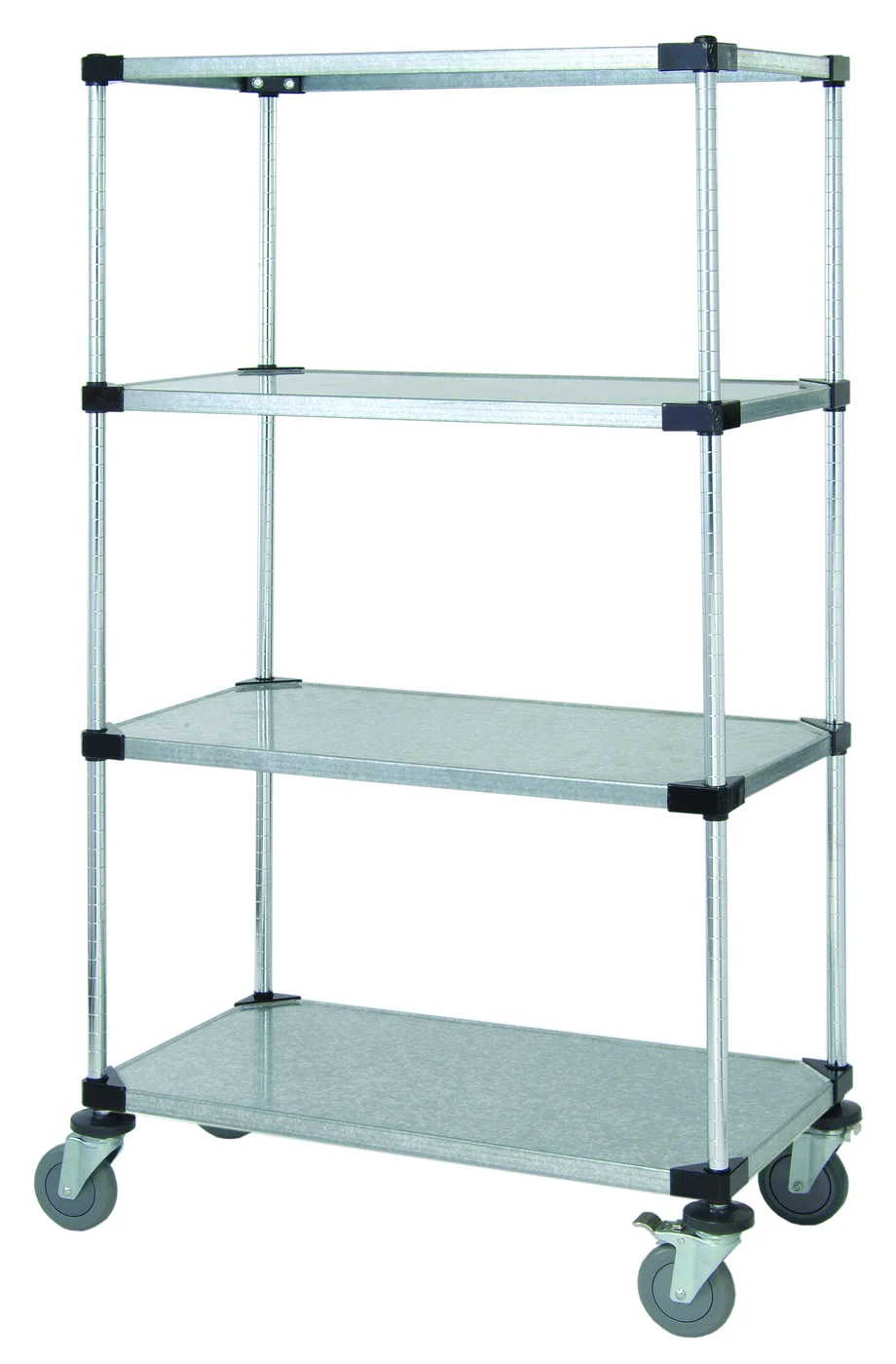 Quantum M1824SS47 Mobile Cart, 24"W x 18"D x 80"H, 1200 lb capacity, Stainless