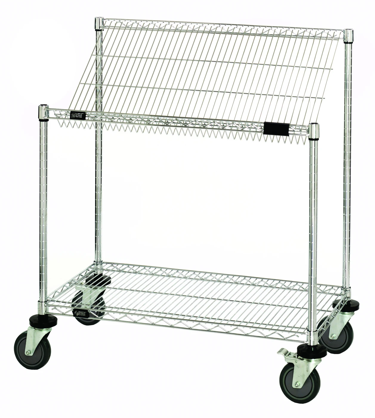 Quantum M1836SL34C Mobile Cart, 36"W x 18"D x 40"H, 400 lb capacity, Chrome