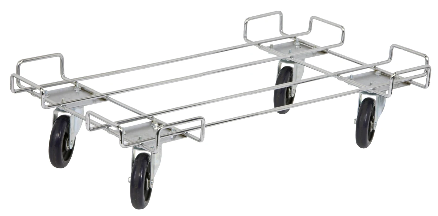 Quantum M2036BD Dolly Base, 36"W x 20"D, 800 lb capacity, Chrome