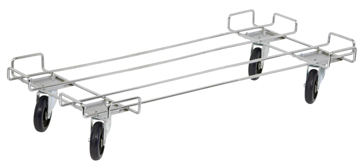 Quantum M2048BD Dolly Base, 48"W x 20"D, 800 lb capacity, Chrome