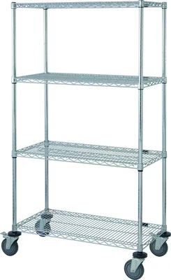 Quantum M2460C46 Mobile Cart, 60"W x 24"D x 69"H, 1200 lb capacity, Chrome