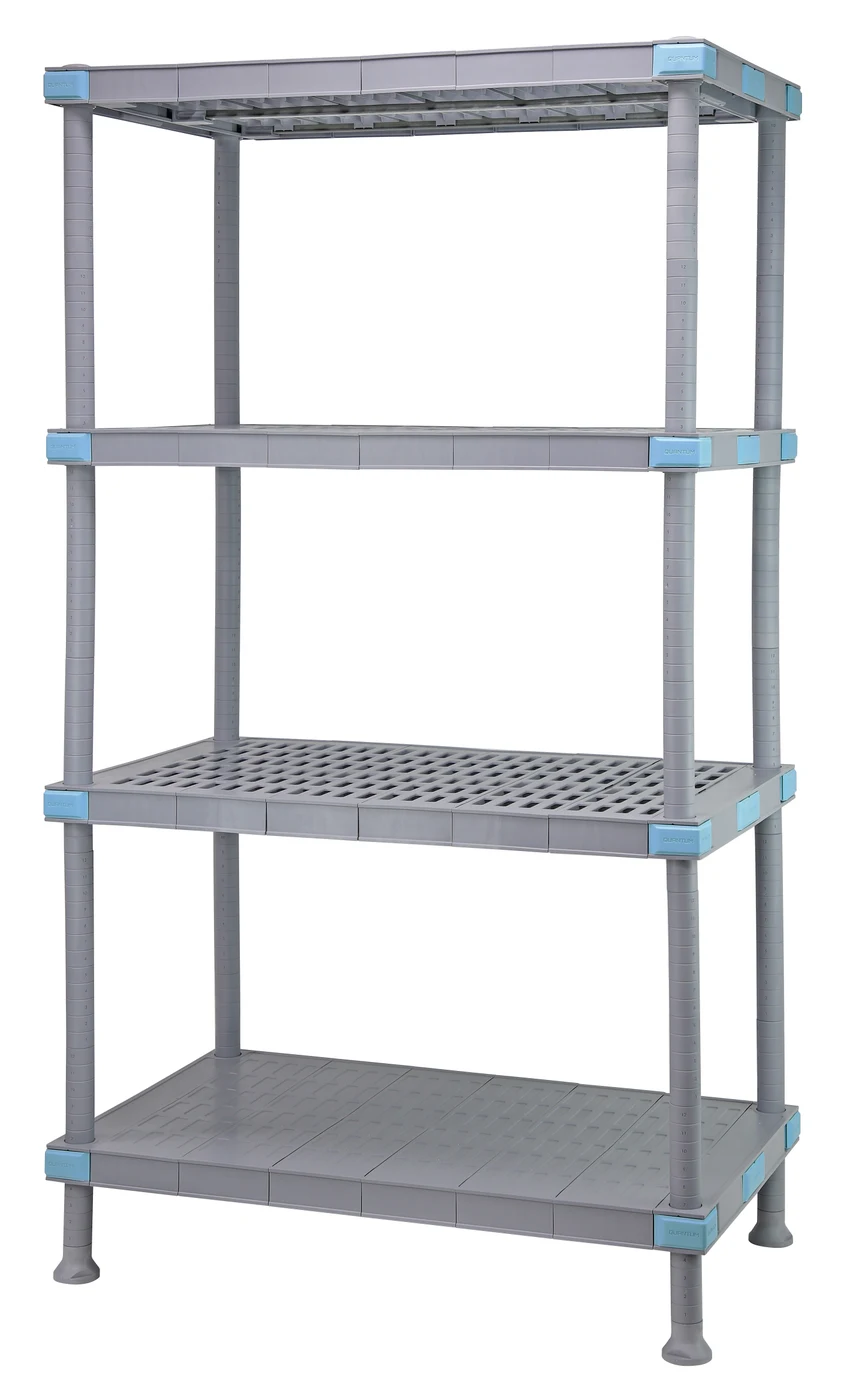 Quantum QP182486V3S1 Millenia Shelving Unit, 24"W x 18"D x 86"H, 2000 lb capacity, Gray