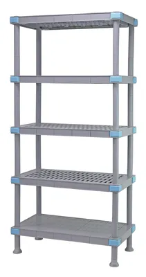 Quantum QP182462V4S1 Millenia Shelving Unit, 24"W x 18"D x 62"H, 2000 lb capacity, Gray