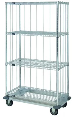 Quantum MD1836C46RE Mobile Enclosure Cart, 36"W x 18"D x 70"H, 800 lb capacity, Chrome