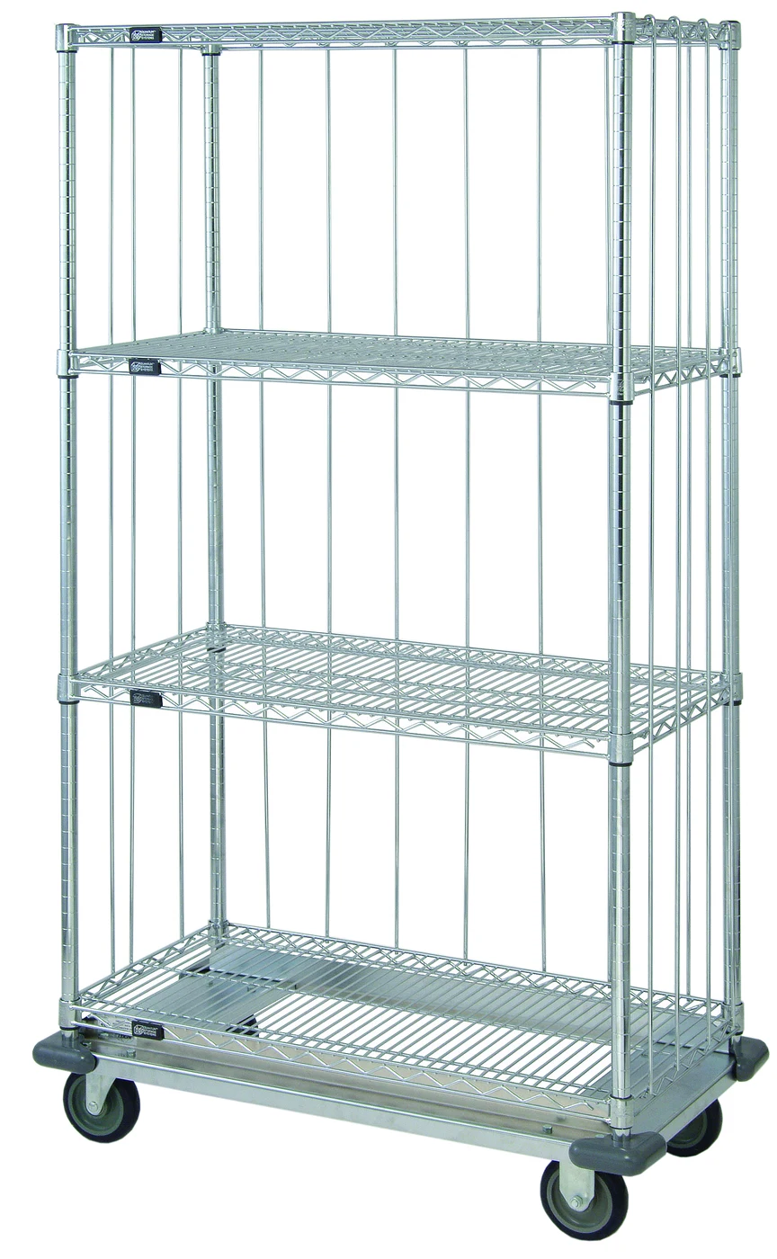 Quantum MD2460C46ESM Mobile Enclosure Cart, 60"W x 24"D x 70"H, 1200 lb capacity, Chrome