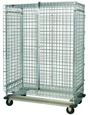 Quantum MD1836-70SEC Security Unit, 36"W x 18"D x 70"H, 1200 lb capacity, Chrome
