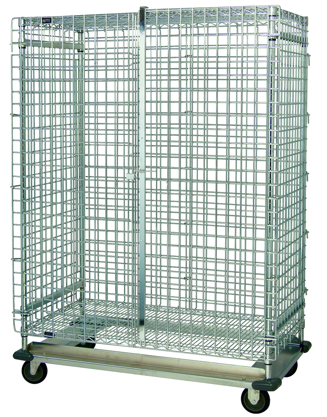 Quantum MD1848-70SEC Security Unit, 48"W x 18"D x 70"H, 1200 lb capacity, Chrome
