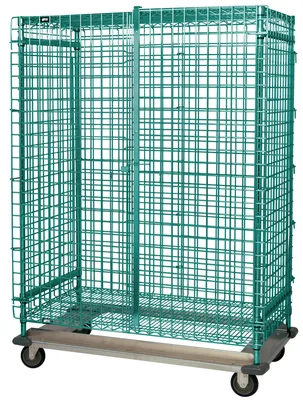 Quantum MD1836-70SECP Security Unit, 36"W x 18"D x 70"H, 1200 lb capacity, Green