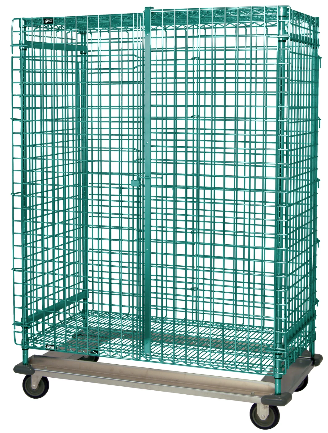 Quantum MD1848-70SECP Security Unit, 48"W x 18"D x 70"H, 1200 lb capacity, Green