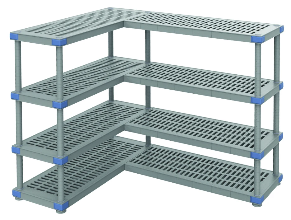 Quantum QPA217286VS-5 Millenia Shelving Add-On Kit, 72"W x 21"D x 86"H, 2000 lb capacity, Gray