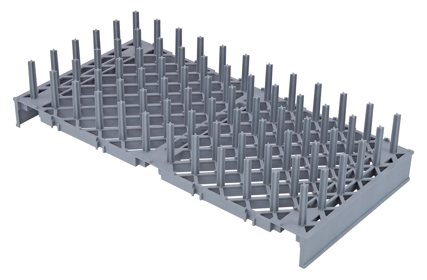 Quantum QPDR1 Millenia Pronged Drying Rack Section, 12"W x 24"D, Gray