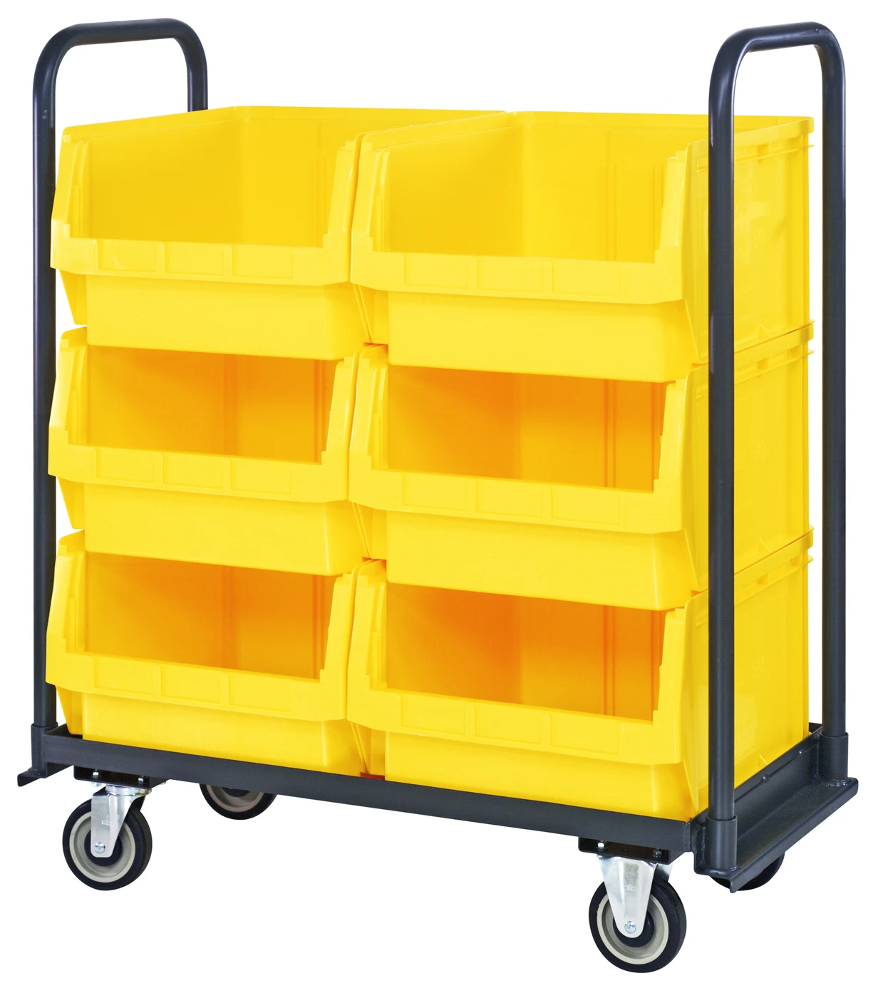 Quantum MTT-1842-543YL Magnum Tote Truck, 19-3/4"L x 18-3/8"W x 11-7/8"H, 1200 lb capacity, Gray