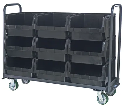 Quantum MTT-1878-543BK Magnum Tote Truck, 19-3/4"L x 18-3/8"W x 11-7/8"H, 3000 lb capacity, Gray