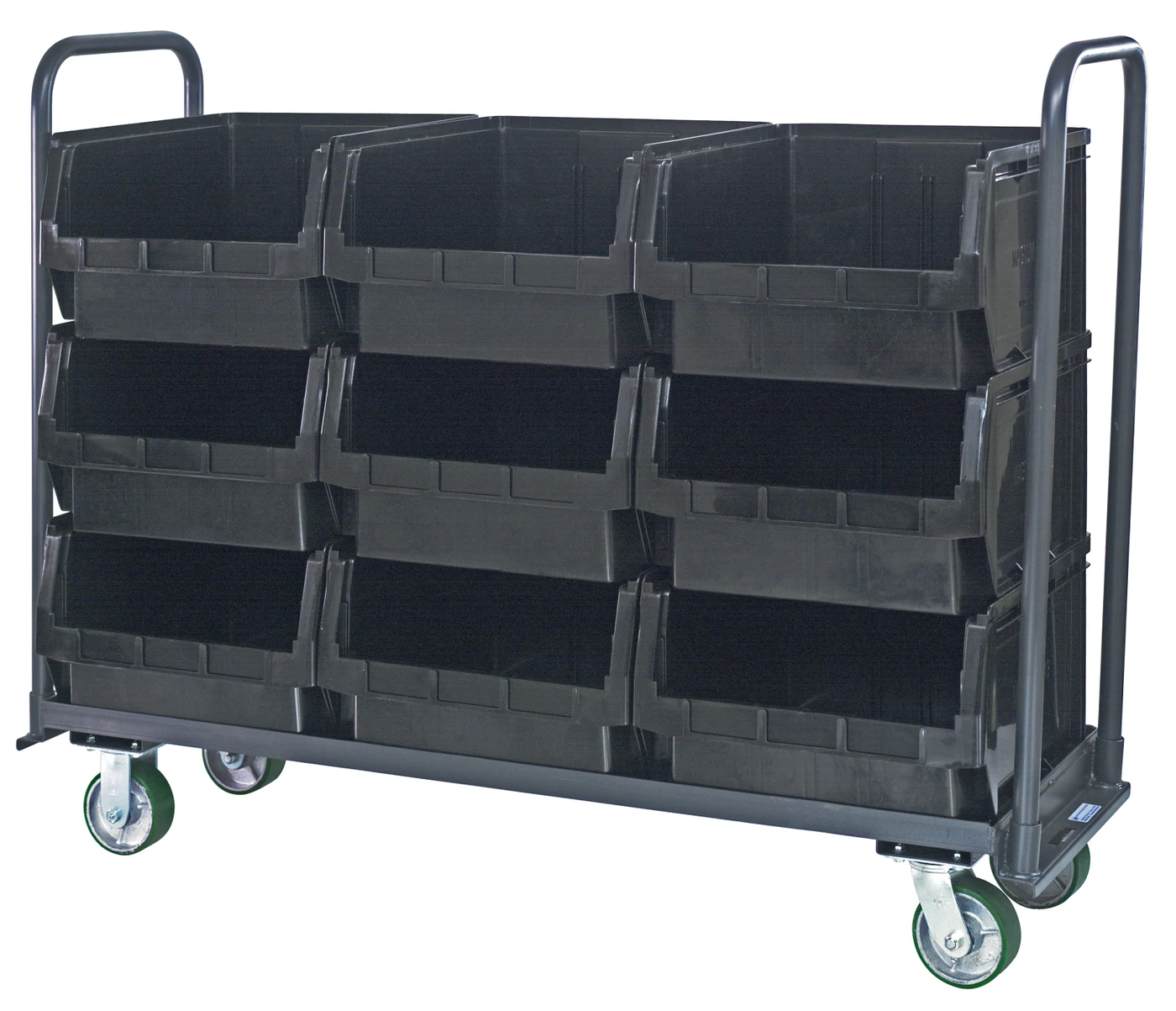 Quantum MTT-1878-543BK Magnum Tote Truck, 19-3/4"L x 18-3/8"W x 11-7/8"H, 3000 lb capacity, Gray