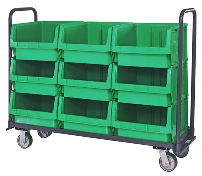 Quantum MTT-1860-543GN Magnum Tote Truck, 19-3/4"L x 18-3/8"W x 11-7/8"H, 3000 lb capacity, Gray