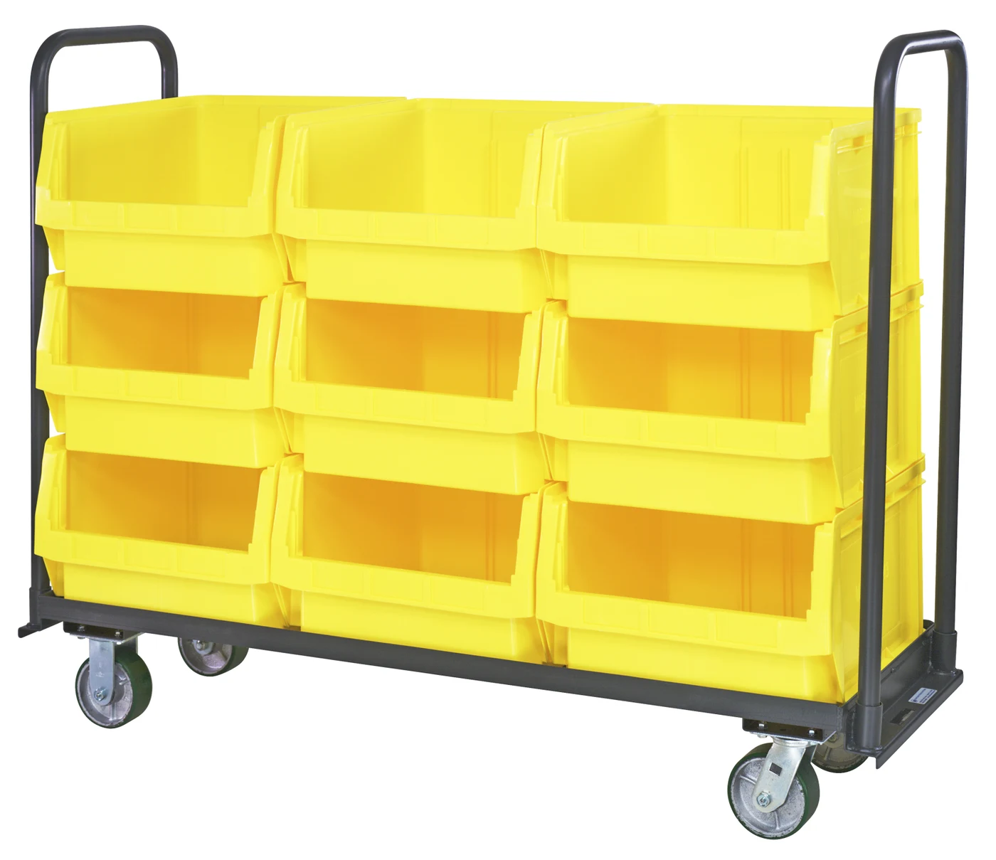 Quantum MTT-1860-543YL Magnum Tote Truck, 19-3/4"L x 18-3/8"W x 11-7/8"H, 3000 lb capacity, Gray